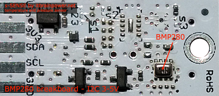 s-Sense BMP280 - senzor I2C temperatura si presiune