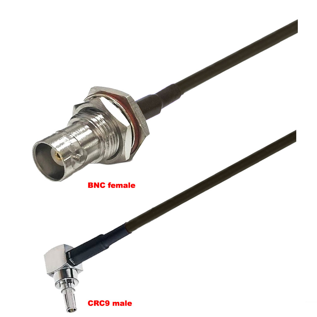 Cablu coaxial, RG174, 3m, BNC female CRC9 male