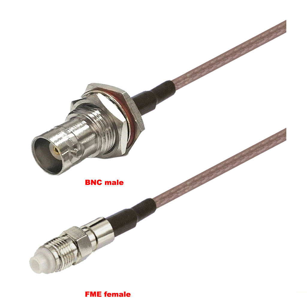 Cablu coaxial, RG316, 3m, BNC female FME female