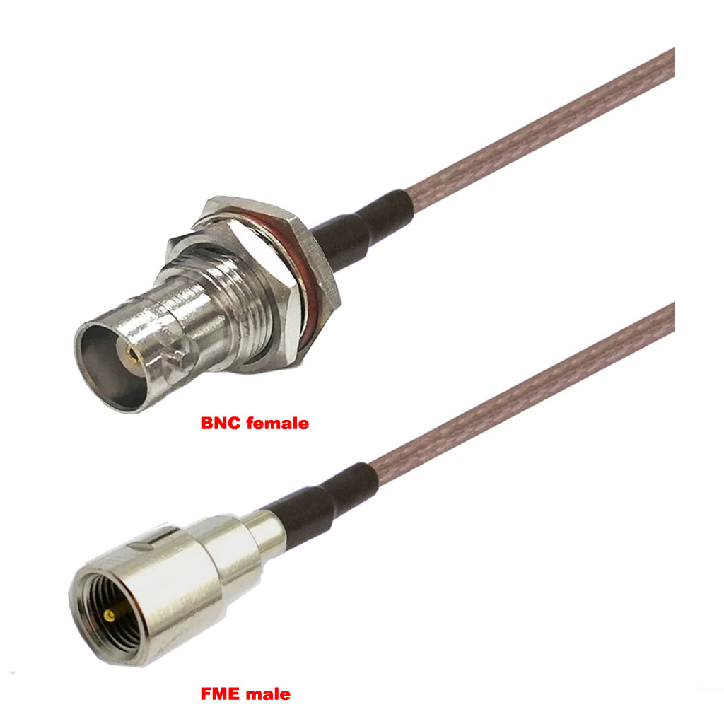 Cablu coaxial, RG316, 3m, BNC female FME male
