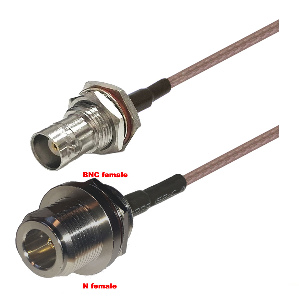 Cablu coaxial, RG316, 3m, BNC female N female