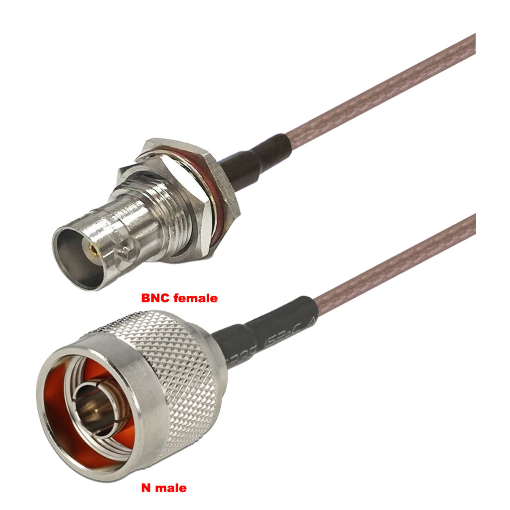 Cablu coaxial, RG316, 3m, BNC female N male