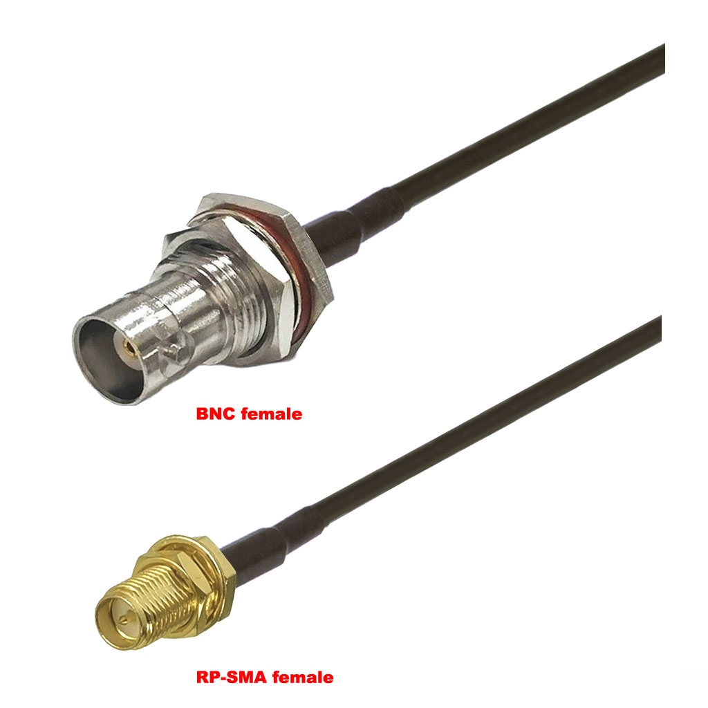 Cablu coaxial, RG174, 50cm, BNC female RPSMA female