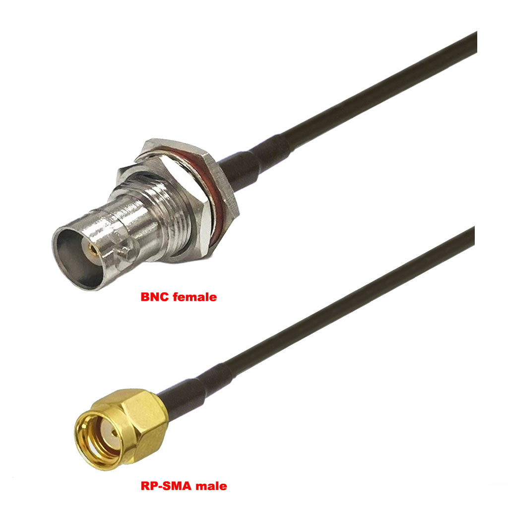 Cablu coaxial, RG174, 3m, BNC female RPSMA male