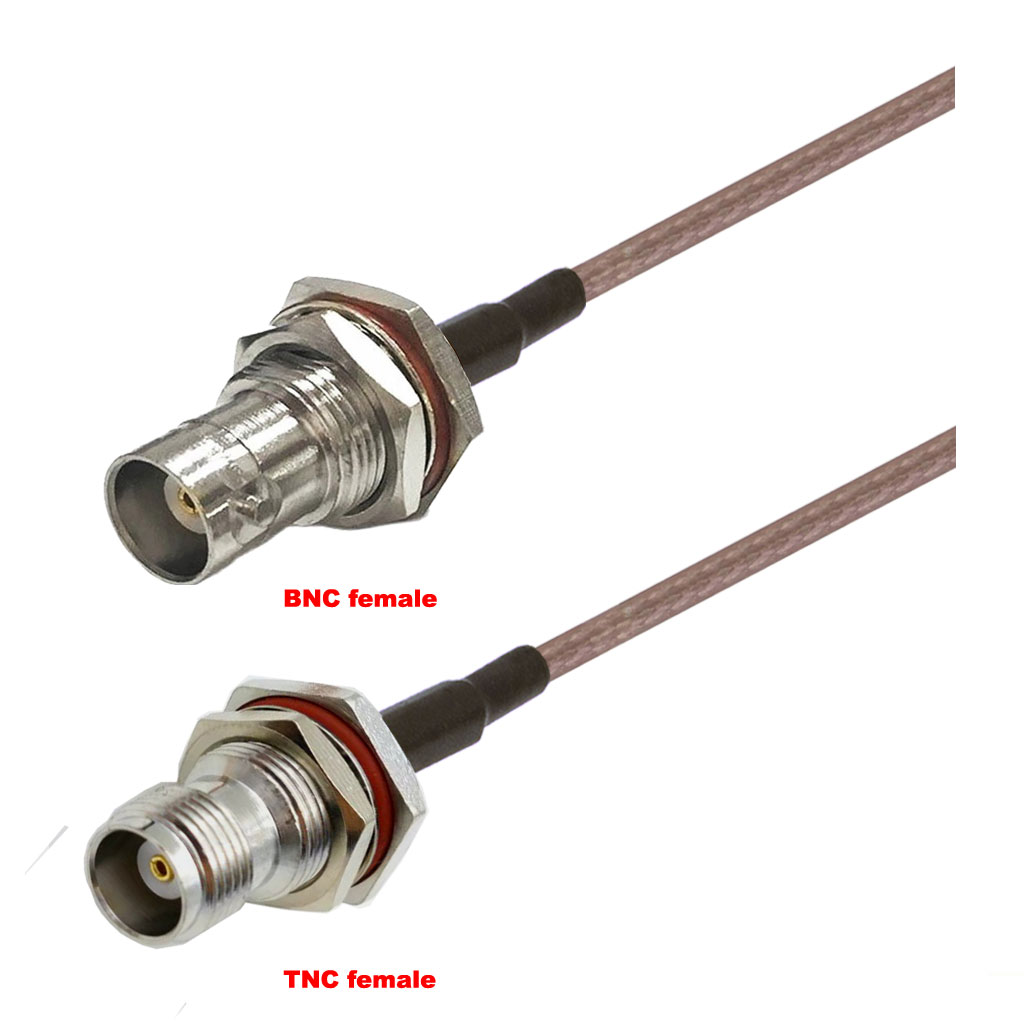 Cablu coaxial, RG316, 3m, BNC female TNC female