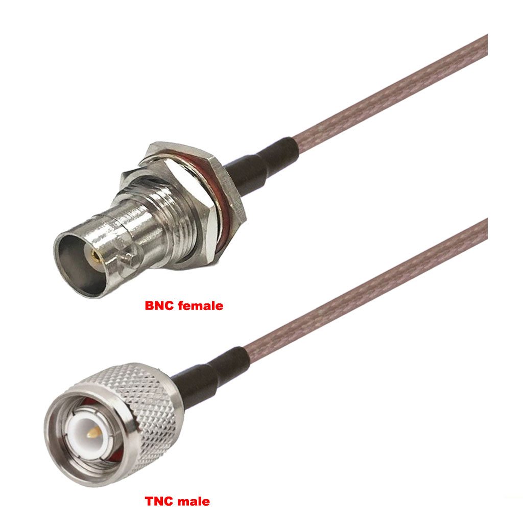 Cablu coaxial, RG316, 3m, BNC female TNC male