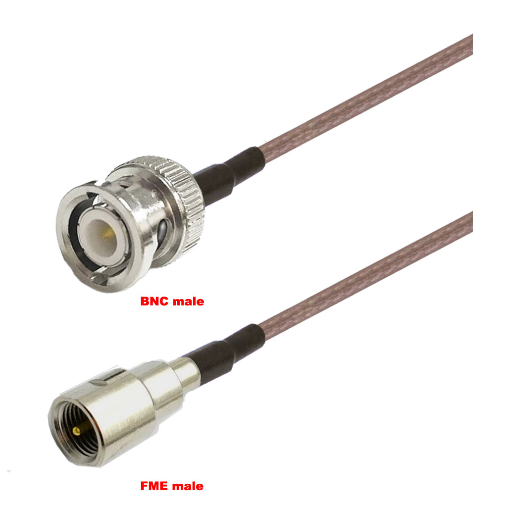 Cablu coaxial, RG316, 3m, BNC male FME male