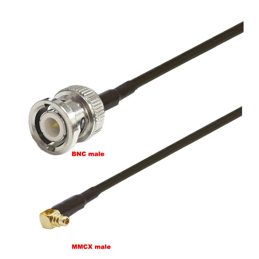 Cablu coaxial, RG174, 3m, BNC male MMCX male