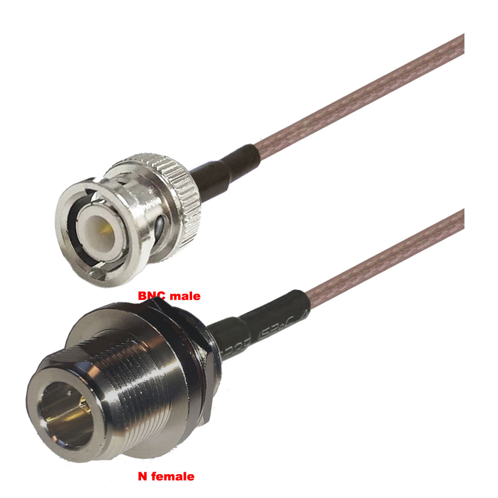 Cablu coaxial, RG316, 3m, BNC male N female