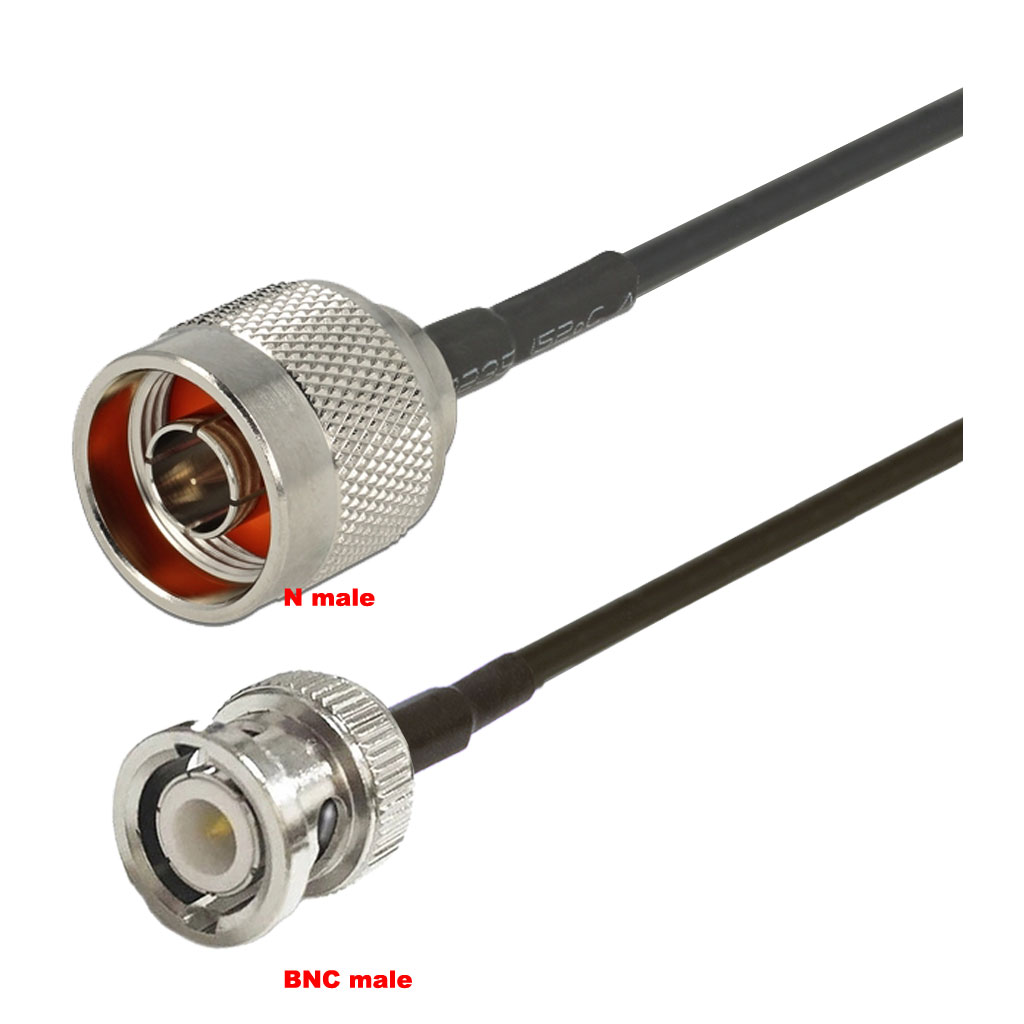 Cablu coaxial, RG174, 3m, BNC male N male