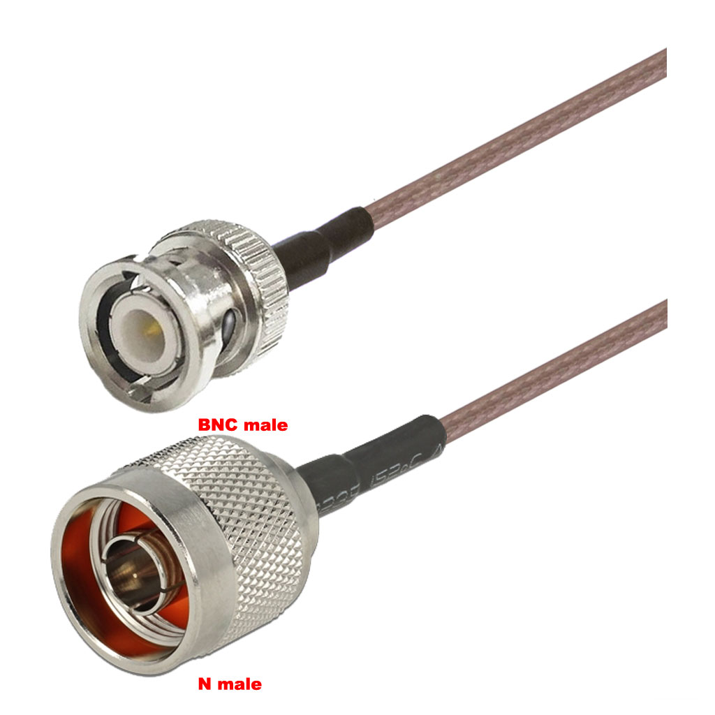 Cablu coaxial, RG316, 3m, BNC male N male