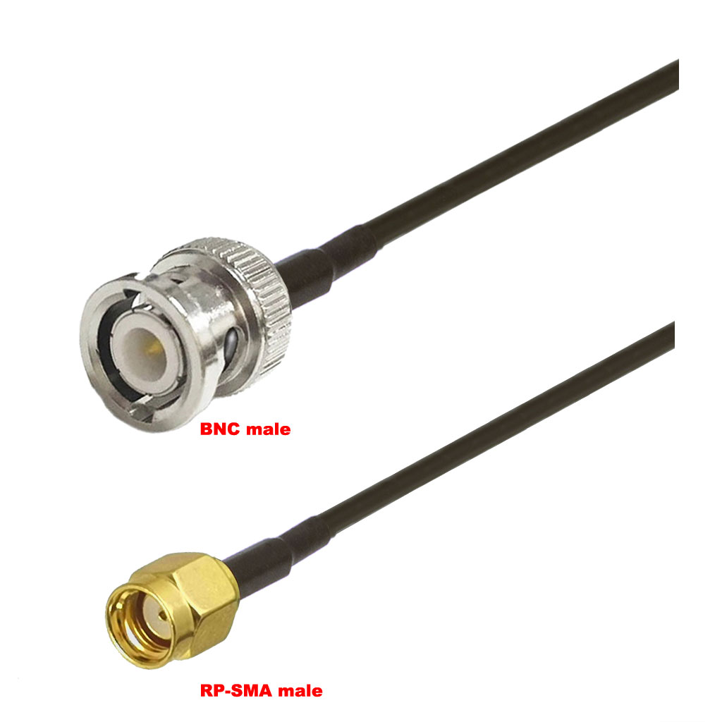 Cablu coaxial, RG174, 3m, BNC male RPSMA male