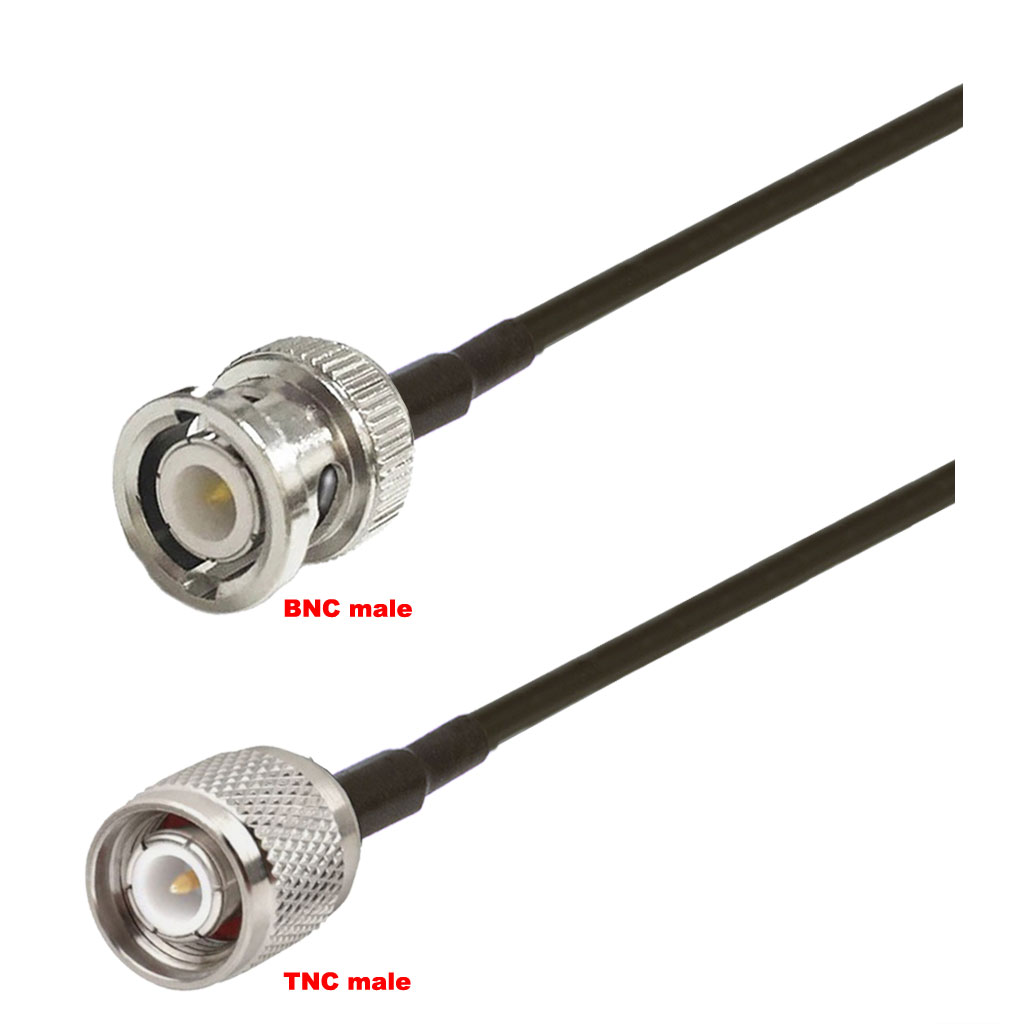 Cablu coaxial, RG174, 3m, BNC male TNC male