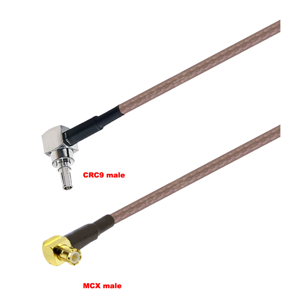 Cablu coaxial, RG316, 3m, CRC9 male MCX male