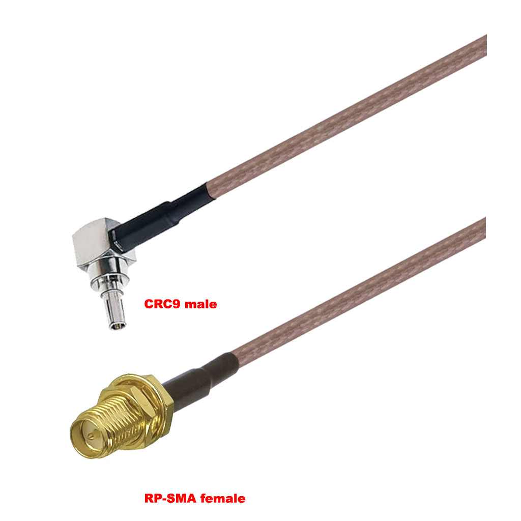 Cablu coaxial, RG316, 50cm, CRC9 male RPSMA female