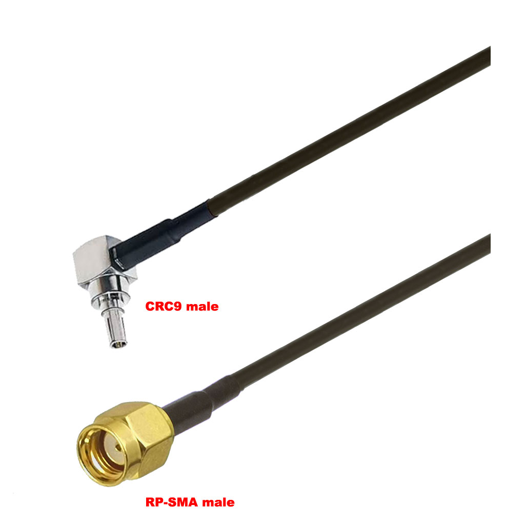 Cablu coaxial, RG174, 3m, CRC9 male RPSMA male