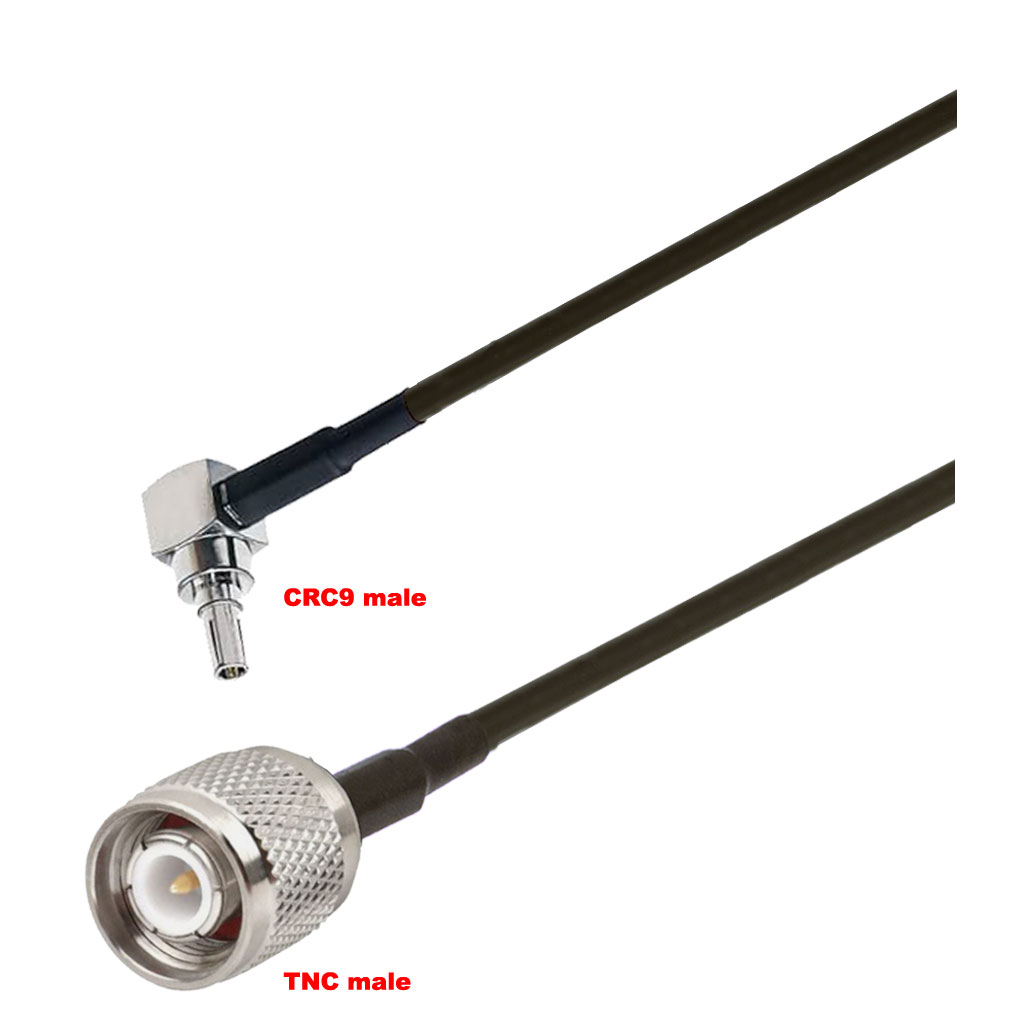 Cablu coaxial, RG174, 3m, CRC9 male TNC male