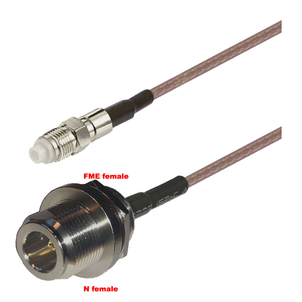 Cablu coaxial, RG316, 3m, FME female N female