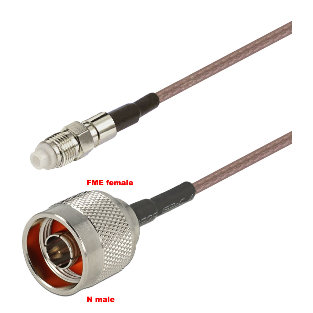 Cablu coaxial, RG316, 3m, FME female N male