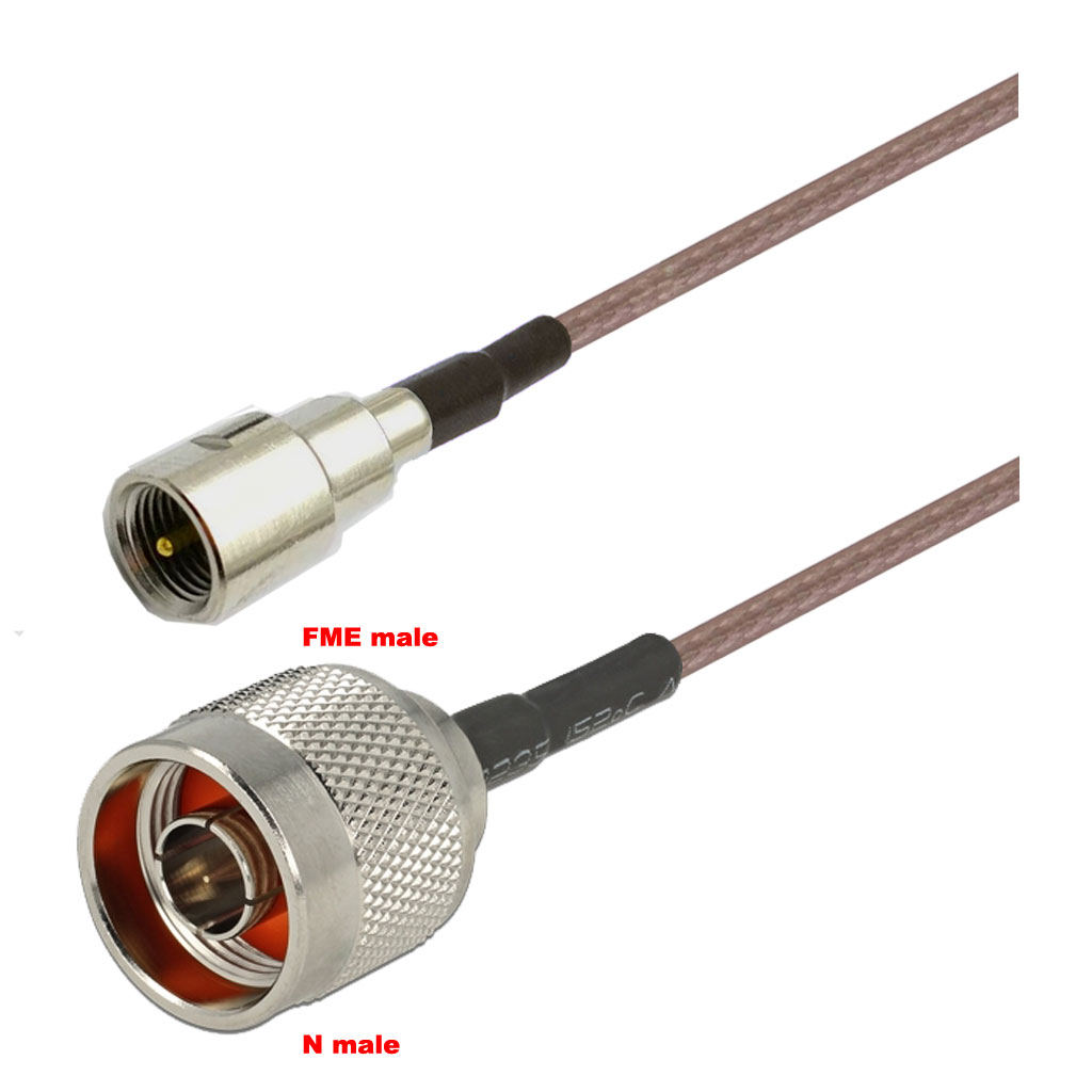 Cablu coaxial, RG316, 3m, FME male N male