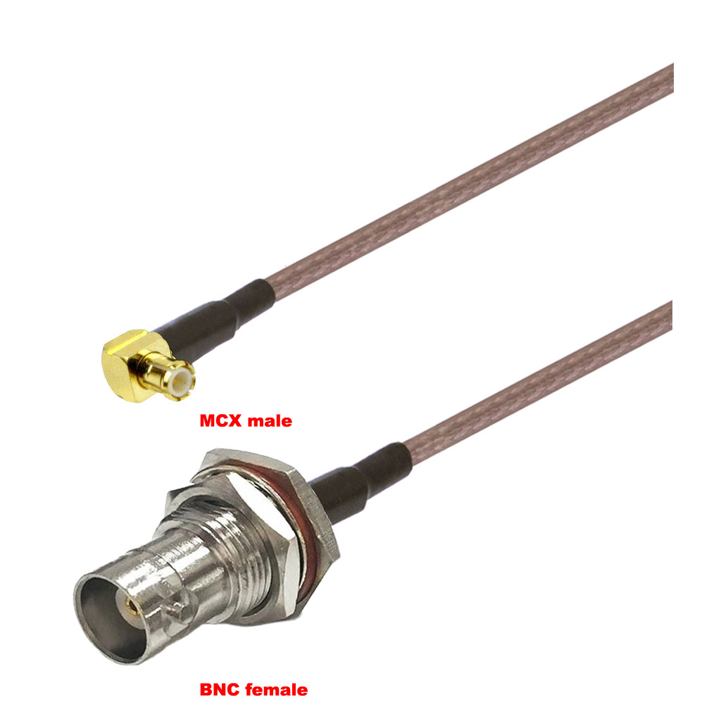 Cablu coaxial, RG316, 3m, MCX male BNC female