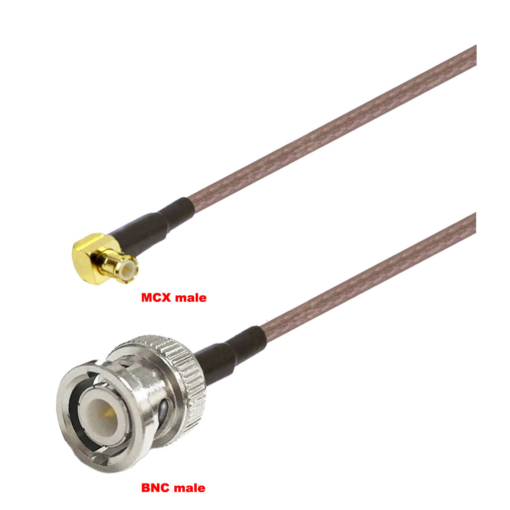 Cablu coaxial, RG316, 3m, MCX male BNC male