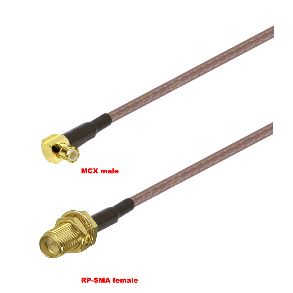 Cablu coaxial, RG316, 3m, MCX male RPSMA female