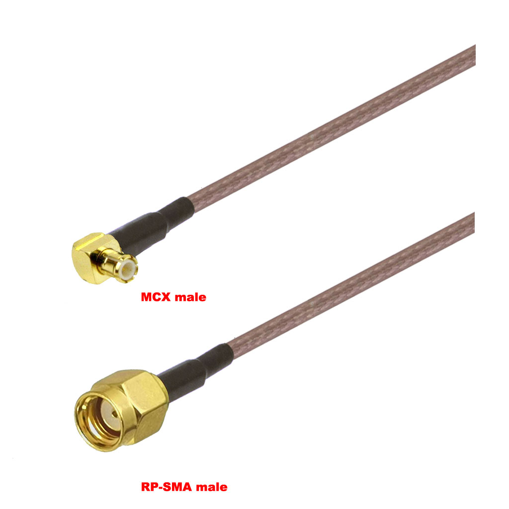 Cablu coaxial, RG316, 3m, MCX male RPSMA male