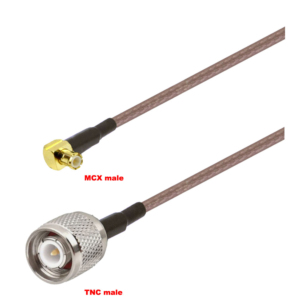 Cablu coaxial, RG316, 3m, MCX male TNC male