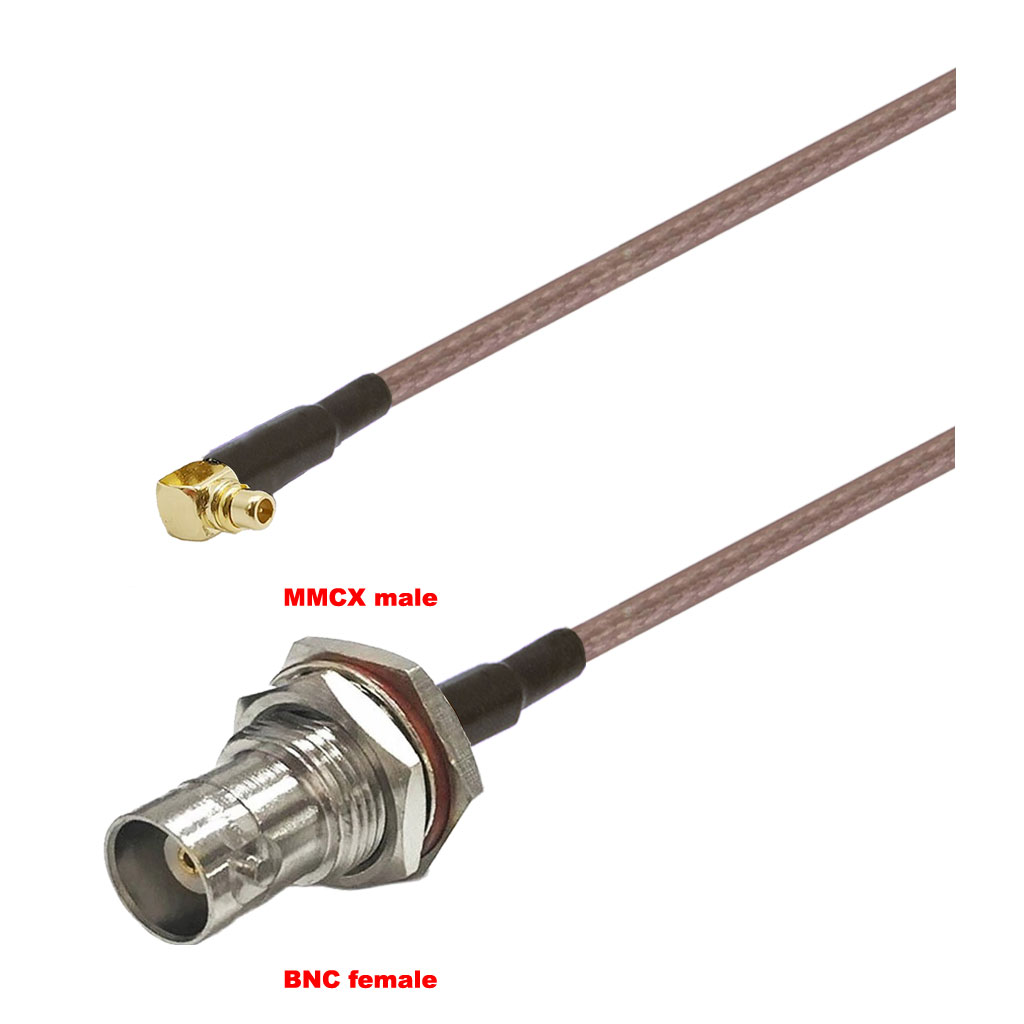 Cablu coaxial, RG316, 3m, MMCX male BNC female
