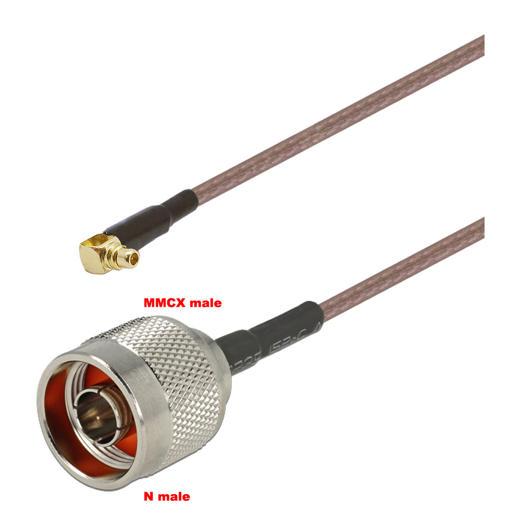 Cablu coaxial, RG316, 3m, MMCX male N male