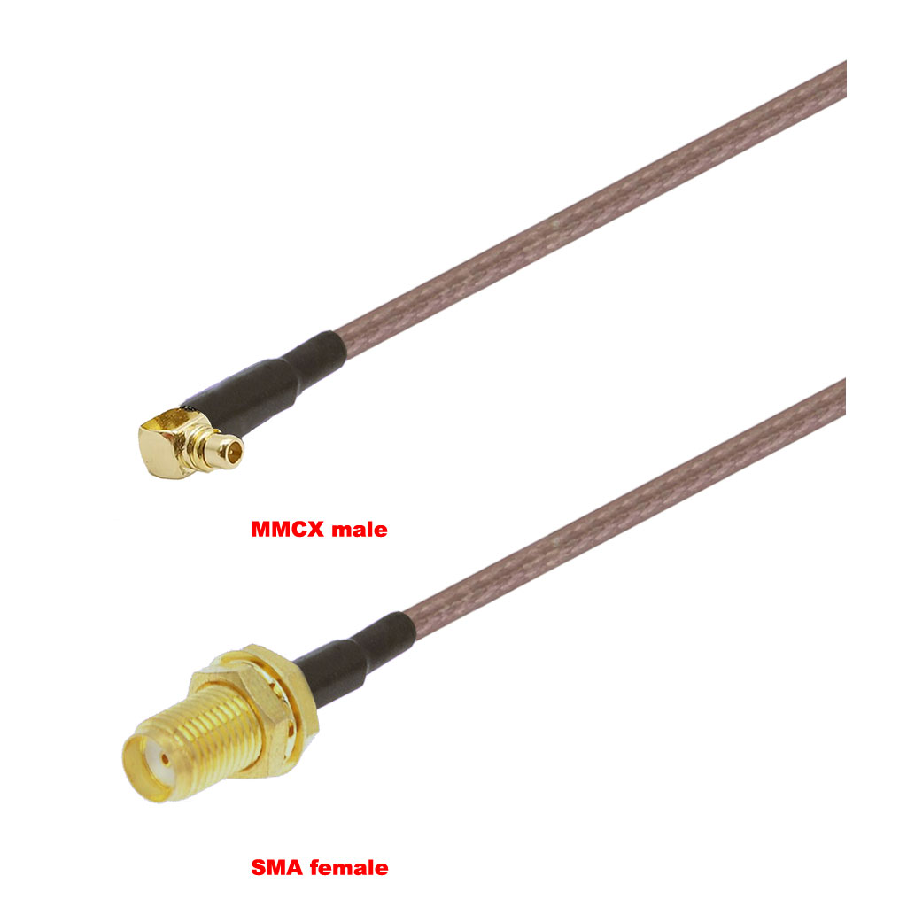 Cablu coaxial, RG316, 3m, MMCX male SMA female