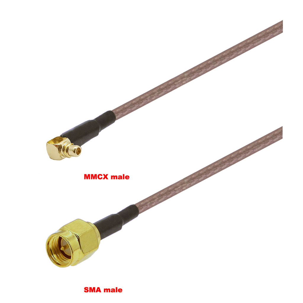 Cablu coaxial, RG316, 3m, MMCX male SMA male