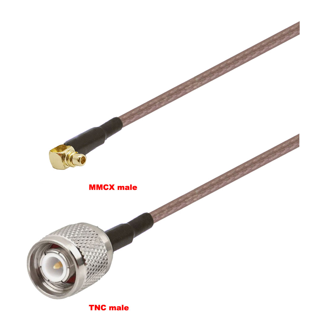 Cablu coaxial, RG316, 3m, MMCX male TNC male