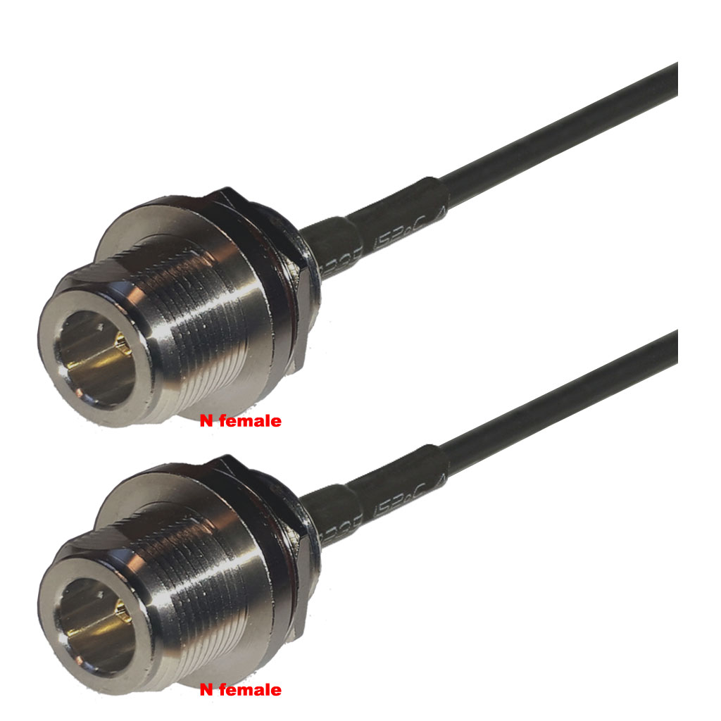 Cablu coaxial, RG174, 3m, N female N female