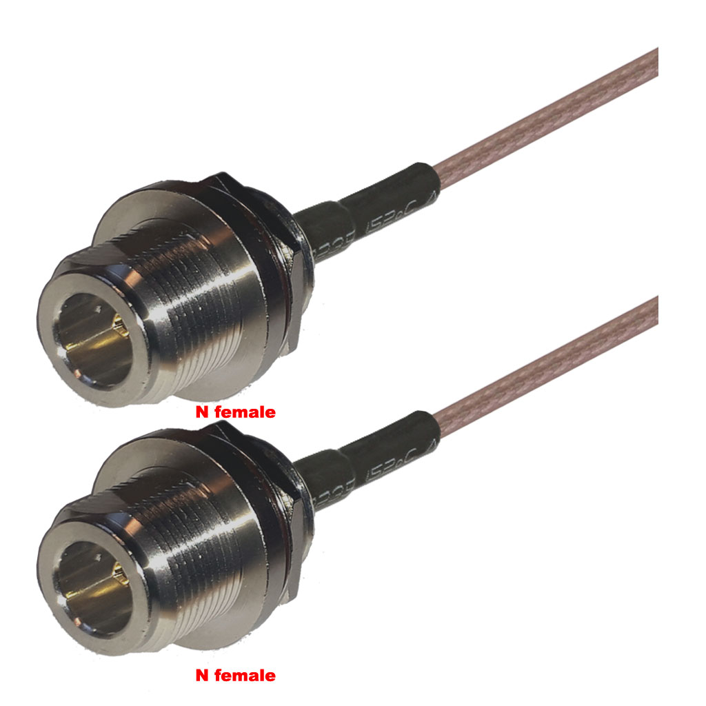 Cablu coaxial, RG316, 3m, N female N female