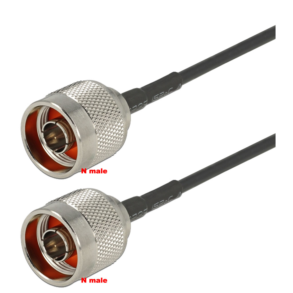 Cablu coaxial, RG174, 3m, N male N male