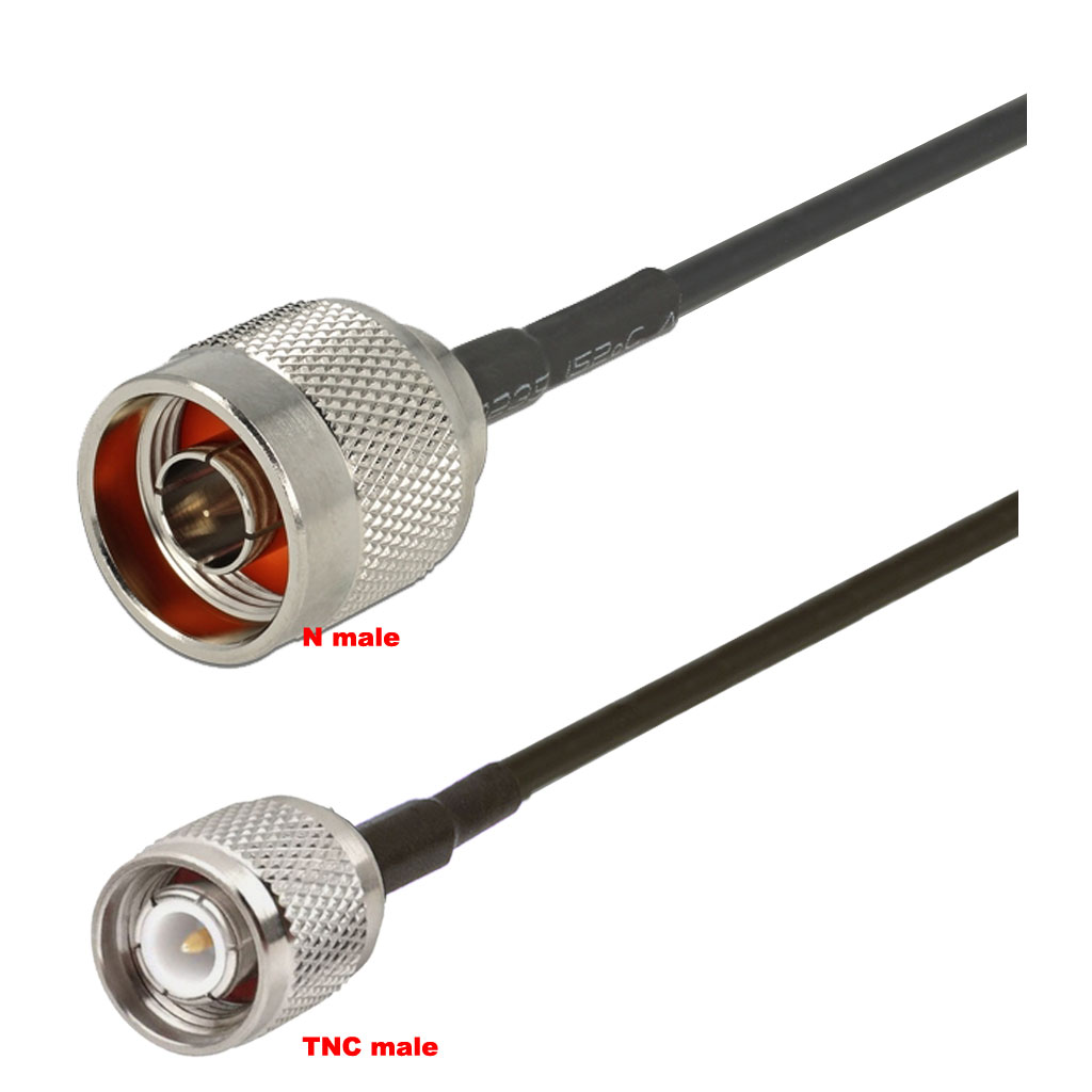 Cablu coaxial, RG174, 3m, TNC female N male