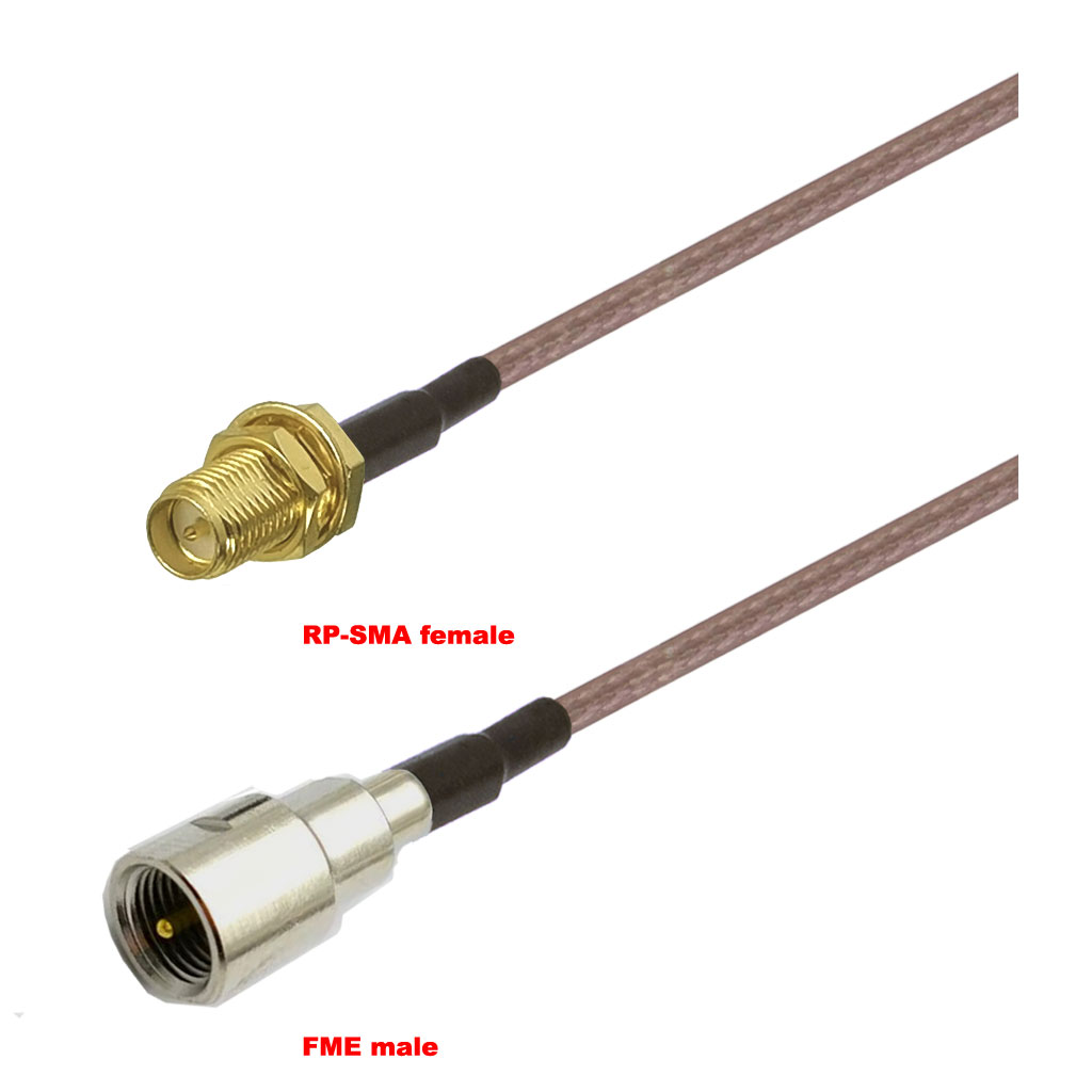 Cablu coaxial, RG316, 3m, RPSMA female FME male
