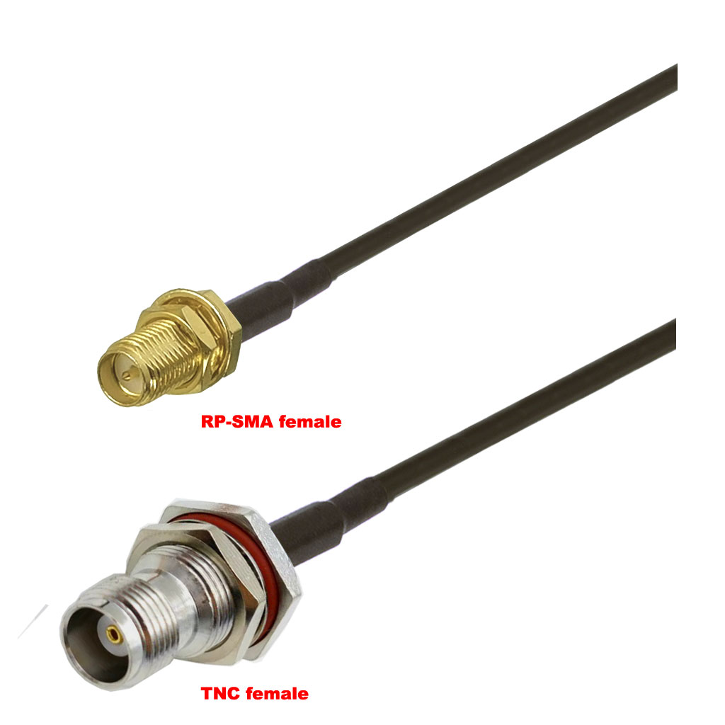 Cablu coaxial, RG174, 3m, RPSMA male TNC female