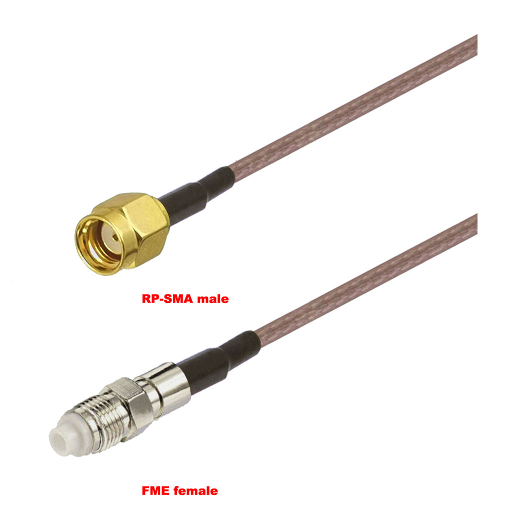 Cablu coaxial, RG316, 3m, RPSMA male FME female