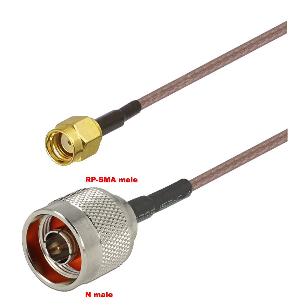 Cablu coaxial, RG316, 3m, RPSMA male N male