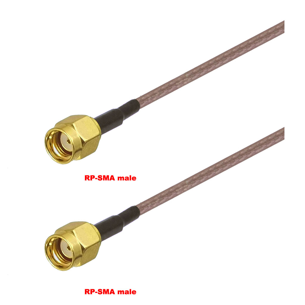 Cablu coaxial, RG316, 3m, RPSMA male RPSMA male