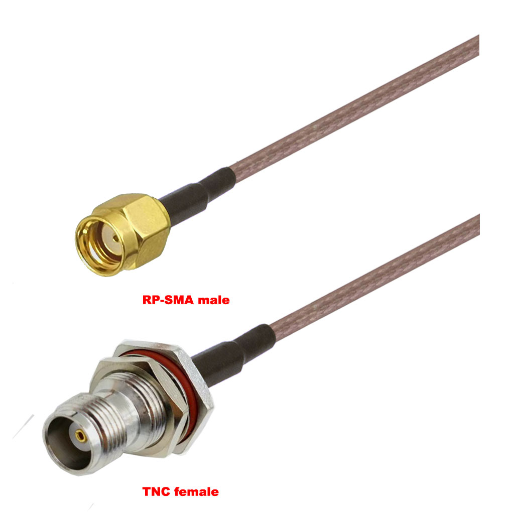 Cablu coaxial, RG316, 3m, RPSMA male TNC female