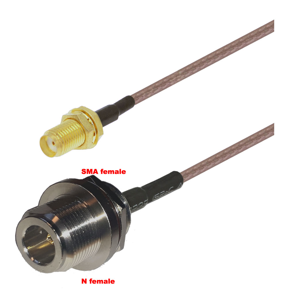 Cablu coaxial, RG316, 3m, SMA female N female