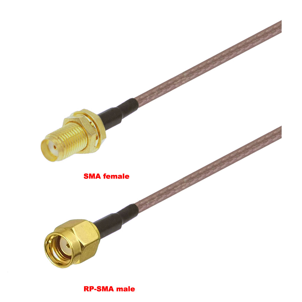 Cablu coaxial, RG316, 3m, SMA female RPSMA male
