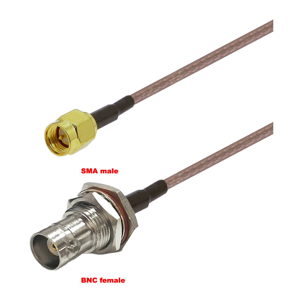 Cablu coaxial, RG316, 3m, SMA male BNC female