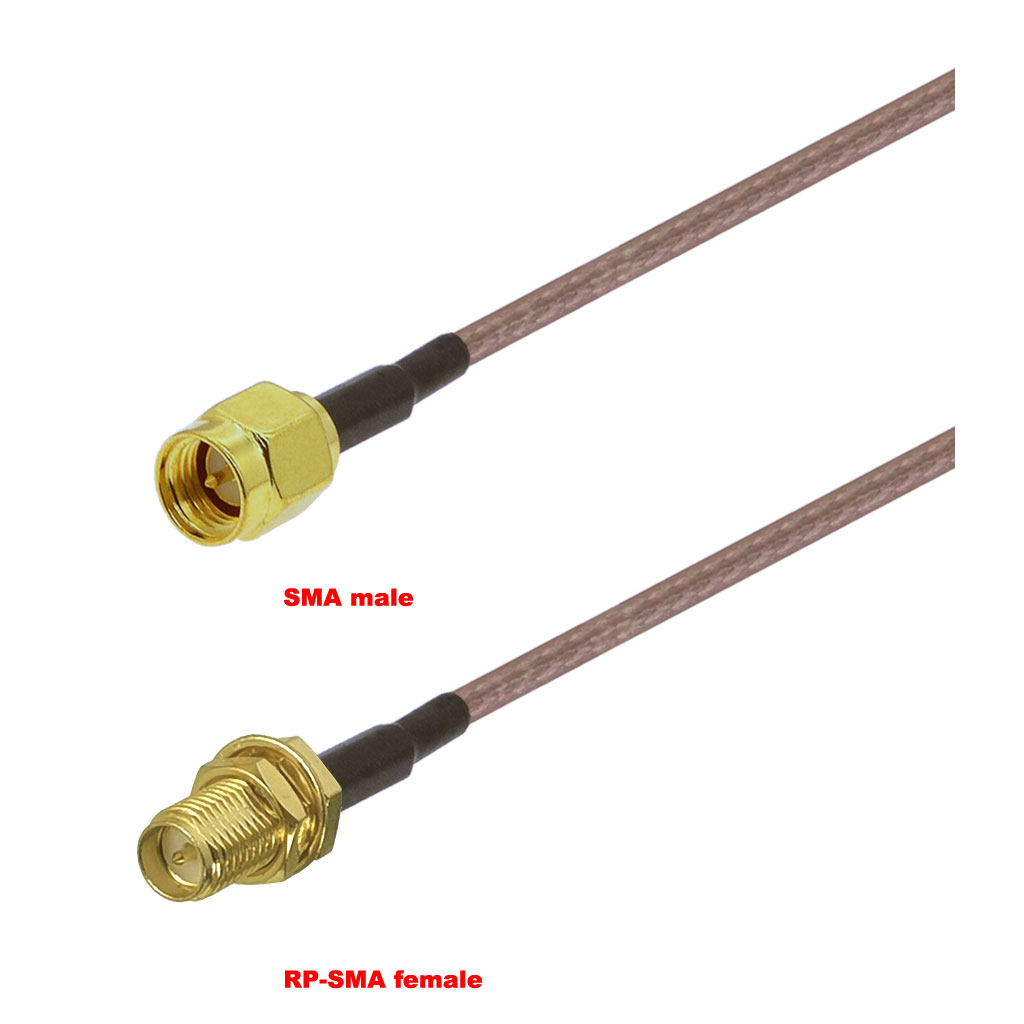 Cablu coaxial, RG316, 3m, SMA male RPSMA female