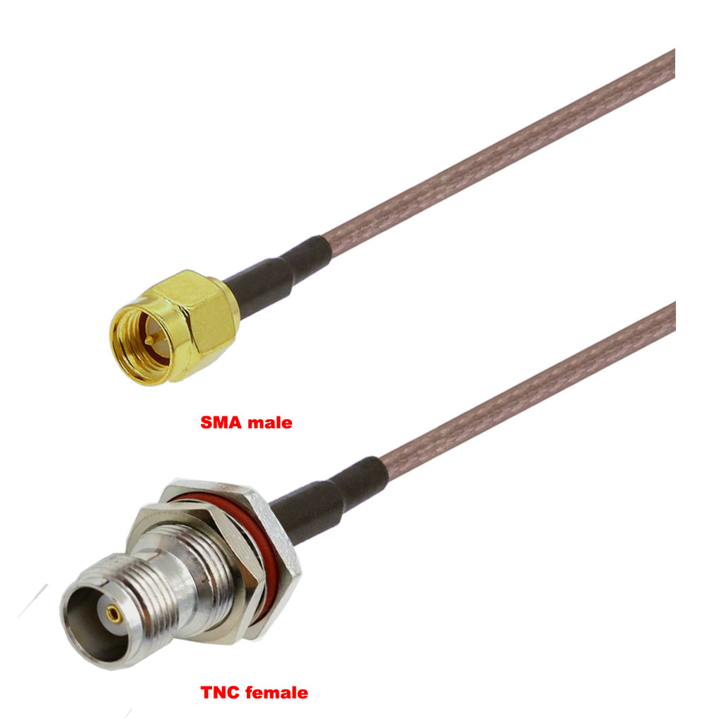 Cablu coaxial, RG316, 3m, SMA male TNC female