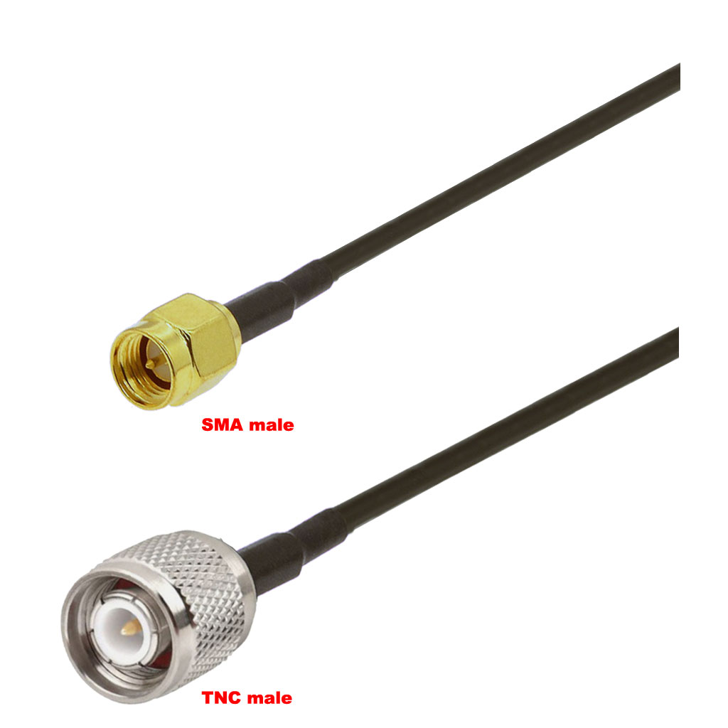 Cablu coaxial, RG174, 3m, SMA male TNC male